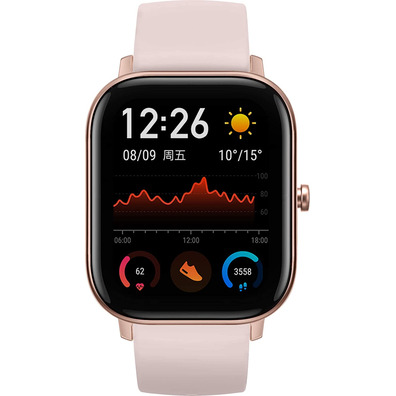 Smartwatch Huami Amazfit GTS Rose Pink 1.65''/BT5/Pulsómetro/GPS