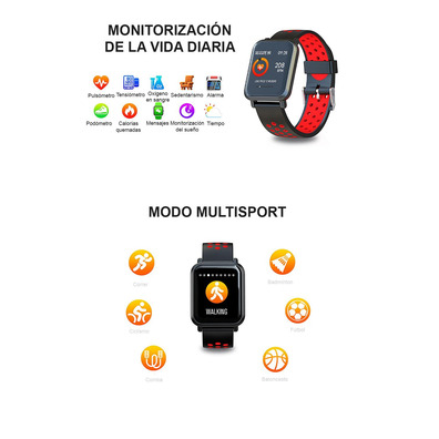 Smartwatch Leotec MultiSport Helse Azul