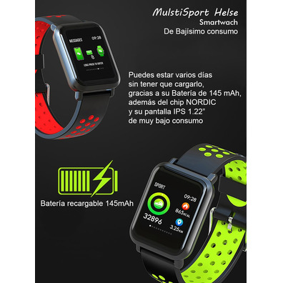 Smartwatch Leotec MultiSport Helse Gris