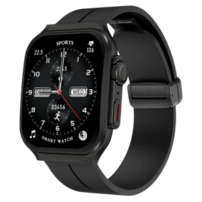 Smartwatch OV88 Negro con Pantalla Curva AMOLED de 2,01 pulgadas
