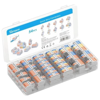 Sonoff D1-2 Gris - Conector para Empalme de Cables 54 Pcs