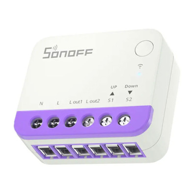 Sonoff MINI-RBS Interruptor Persianas Pack 2 WiFi Blanco Compatible con Alexa, Google y Apple Home en Blanco