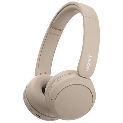 Sony WH-CH520 Auriculares en Crema - Sonido de Alta Calidad