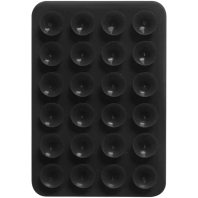 Soporte adhesivo de smartphone con ventosa en color negro - Marca CROCOCASE