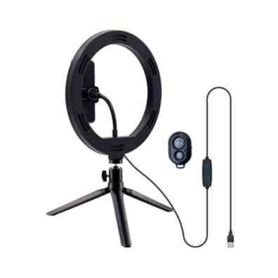 Soporte Aro luz Led + Mando Bluetooth Cool