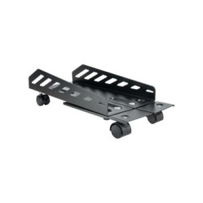 SOPORTE DE CPU DE SUELO METÁLICO CON RUEDAS AJUSTABLE TOOQ UMCS0024-B NEGRO 160-300MM MAX 25K