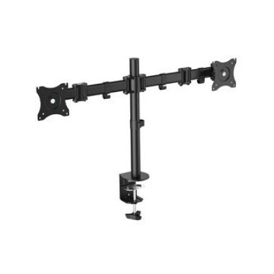 SOPORTE DE MESA EQUIP 650115 para 2 pantallas 13"-27" con brazo inclinable y giratorio 360° - MAX. VESA