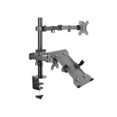 SOPORTE DE MESA EQUIP 650119 PARA 1 O 2 PANTALLAS 13"-32" CON DOBLE BRAZO