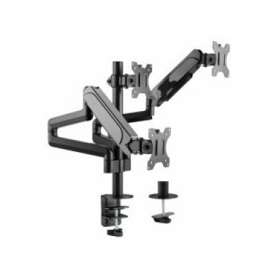 SOPORTE DE MESA ALUMINIO EQUIP 650134 PARA 3 PANTALLAS 17" - 27" INCLINABLE Y GIRATORIO