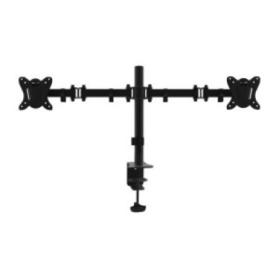 SOPORTE DE MESA EQUIP 650152 para 2 pantallas 13"-32", brazo inclinable y giratorio 360°, MAX. VESA