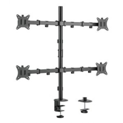 SOPORTE DE MESA EQUIP 650159 PARA 4 PANTALLAS 17"-32" DOBLE BRAZO ARTICULADO VESA STANDARD HASTA 9KG