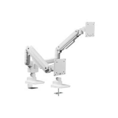 SOPORTE DE MESA EQUIP 650183 BLANCO para 2 PANTALLAS de 17"-35" | Max. 20Kg POR PANTALLA | VESA 100x1