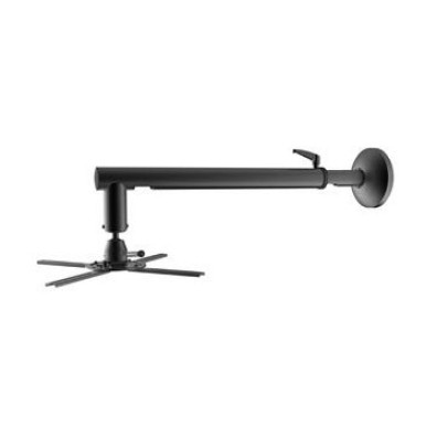 SOPORTE DE PROYECTOR EQUIP DE PARED - 360º ROTACIÓN, 20º INCLINACIÓN, 30KG - NEGRO