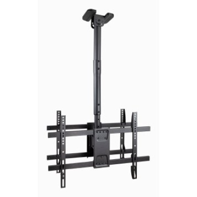 SOPORTE DE TECHO PARA 2 PANTALLAS DE 43 A 86" TOOQ LPCE2286TSLI-B NEGRO