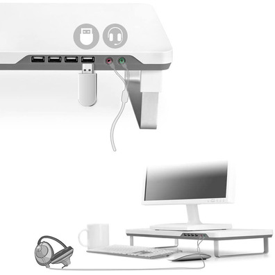 Soporte Monitor Deepcool M-Desk F1 Gris