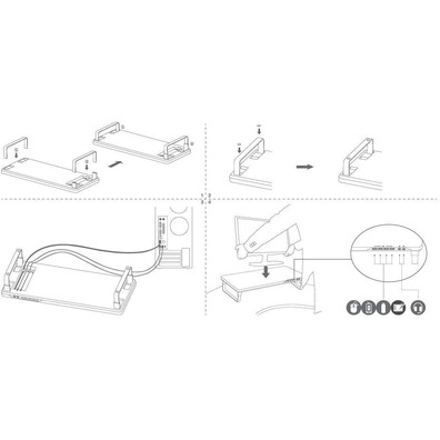 Soporte Monitor Deepcool M-Desk F1 Gris