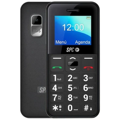 Spc Fortune 2 Pocket Edition 4G, Letras Grandes, Mensajes SOS - Teléfono Móvil Negro