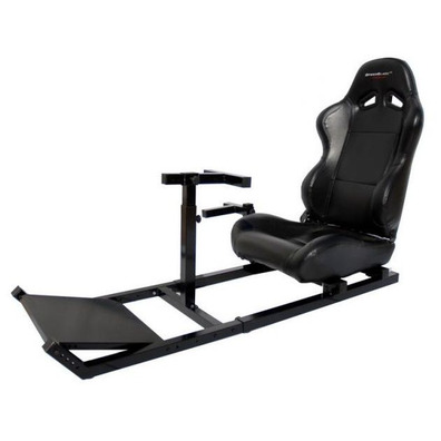 Asiento + Soporte de volante y pedales SpeedBlack DS Negro