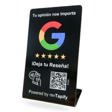 STAND NFC - Reseñas de Google con Tecnología NFC y Código QR de RevtaPify
