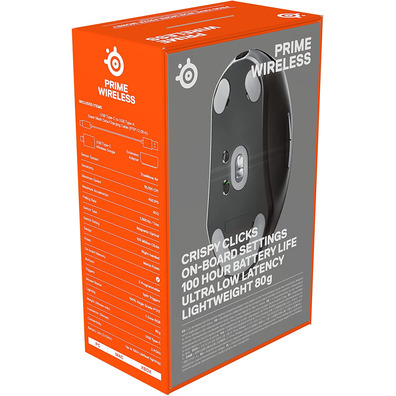 Ratón Steelseries Prime Wireless Óptico 18000 DPI