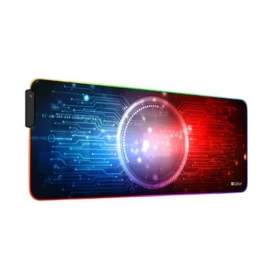 Alfombrilla Subblim Chip LED RGB 9 Colores Negro