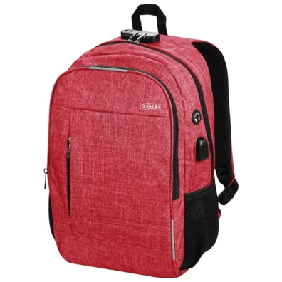 Mochila para Portátil Subblim Urban Lock System 16 Rojo