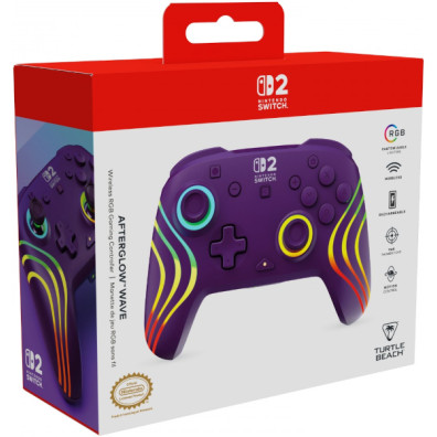 TURTLE BEACH AFTERGLOW WAVE WIRELESS RGB GAMING CONTROLLER PURPLE (MORADO) (SWITCH/OLED/LITE)