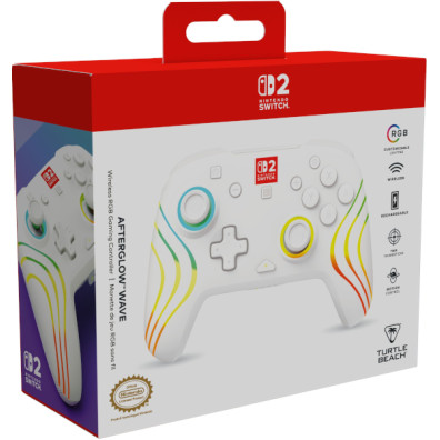 TURTLE BEACH AFTERGLOW WAVE WIRELESS RGB GAMING CONTROLLER WHITE (BLANCO) (SWITCH/OLED/LITE)