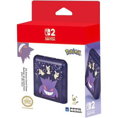 HORI 24-GAME CARD CASE Pokemon Gengar & Mimikyu - Protector de Tarjetas de Juego