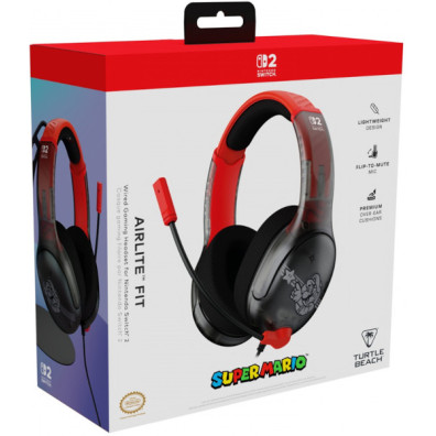 TURTLE BEACH AIRLITE FIT WIRED GAMING HEADSET SUPER MARIO (SWITCH/OLED/LITE)