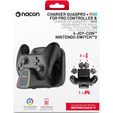 NACON CHARGING DOCK FOR 2 PAIRS OF JOY-CON + 1 PRO CONTROLLER
