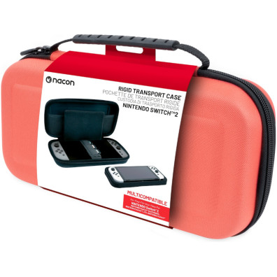 NACON RIGID TRANSPORT CASE CORAL ( SWITCH 2 / SWITCH / OLED / LITE )