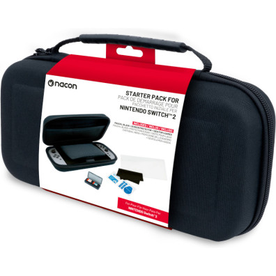 NACON STARTER PACK BLACK ( FUNDA + SCREEN PROTECTOR + 1 BOX FOR 4 GAMES)