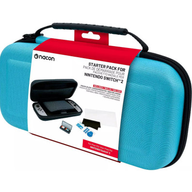 NACON STARTER PACK BLUE (FUNDA + SCREEN PROTECTOR + 1 BOX FOR 4 GAMES)