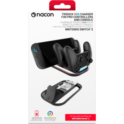 NACON TRIDOCK RGB CHARGER FOR PRO CONTROLLERS AND CONSOLE
