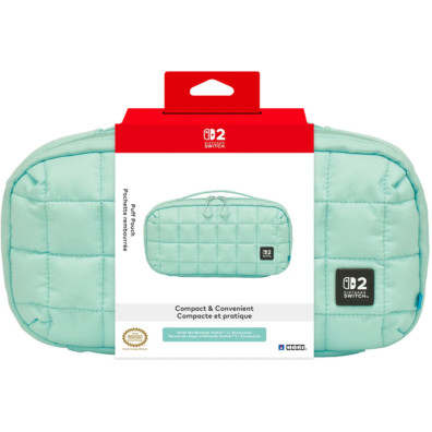 HORI PUFF POUCH TURQUOISE (FUNDA ACOLCHADA TURQUESA)