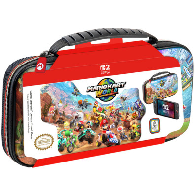 GAME TRAVELER DELUXE TRAVEL CASE MARIO KART WORLD CASE NS212 MKW ( SWITCH 2 / SWITCH / OLED )