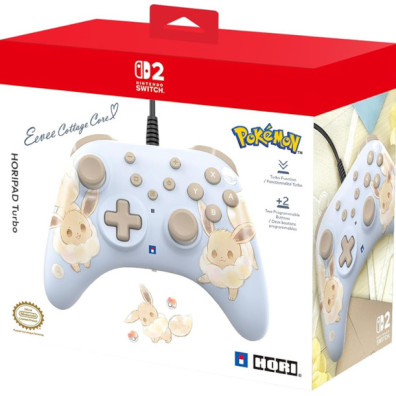 HORIPAD TURBO WIRED CONTROLLER EEVEE (SWITCH 2/SWITCH/OLED)