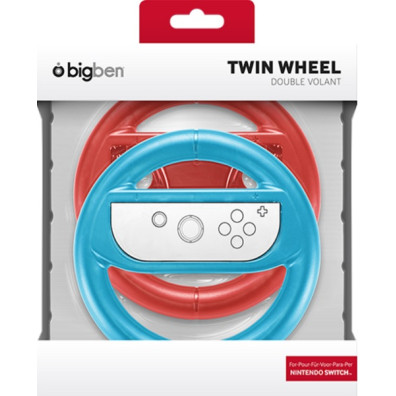 BIGBEN TWIN WHEEL FOR JOYCONT RED/BLUE