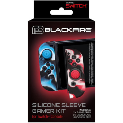 BLACKFIRE SILICONE SLEEVE GAMER KIT 2 THUMB+ 2 SILICONE SLEEVE (CAMUFLAJE ) (OLED)