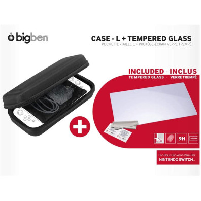 BIGBEN CASE-L & TEMPERED GLASS SCREEN PROTECOR (SWITCH / OLED / LITE )