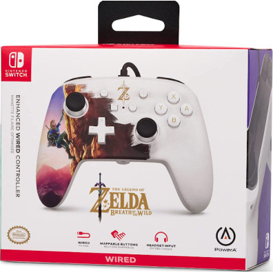 POWER A ENHANCED WIRED CONTROLLER THE LEGEND OF ZELDA BREATH OF THE WILD HERO`S ASCENT (OLED)