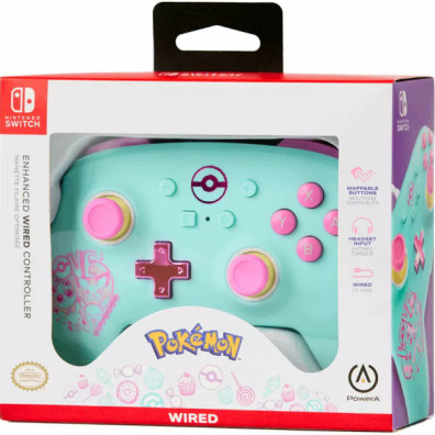 POWER A ENHANCED WIRED CONTROLLER POKEMON: SWEET FRIENDS (SWITCH/OLED)