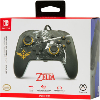 POWER A ENHANCED WIRED CONTROLLER ZELDA BATTLE READY LINK