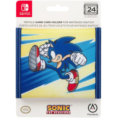 POWER A TRIFOLD GAME CARD HOLDER FOR SWITCH SONIC (24 CARTUCHOS)