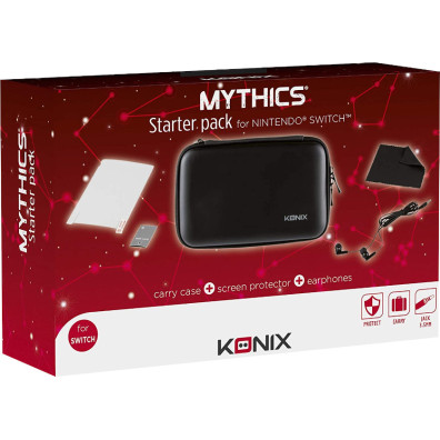 KONIX STARTER PACK (CARRY CASE+SCREEN PROTECTOR+EARPHONES)
