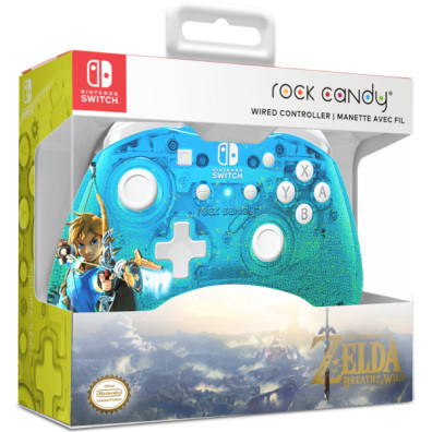 PDP ROCK CANDY WIRED CONTROLLER ZELDA BREATH OF THE WILD BLUE (AZUL) ( SWITCH 2 )