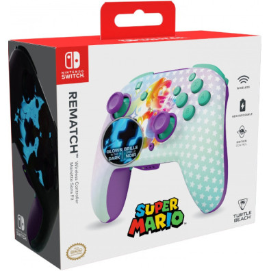 TURTLE BEACH REMATCH WIRELESS CONTROLLER EL INCREIBLE MARIO (GLOWS IN THE DARK)