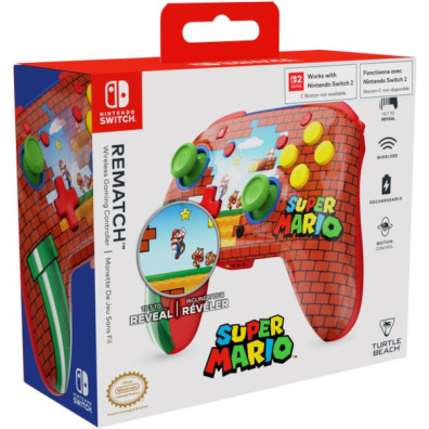 TURTLE BEACH REMATCH WIRELESS CONTROLLER MARIO BRICKS REVEAL (SWITCH 2)