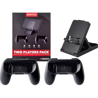 INDECA TWO PLAYER PACK (ADJUSTABLE ANGLE STAND + 2X JOY-CON GRIPS)